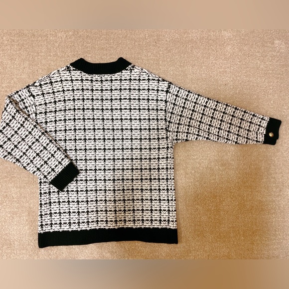 Zara Cardigan Jacket, Size:S, Color: black and white, Condition: New with no tap - Picture 4 of 4